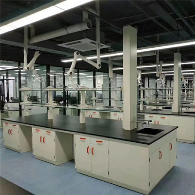 أثاث مختبر الصلب L1500mm T1.0mm مقاوم للمواد الكيميائية