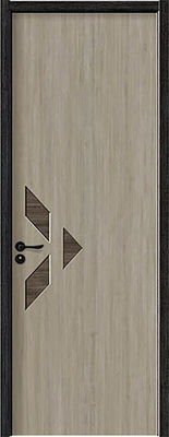 ISO9001 45mm الأبواب الخشبية الداخلية أبواب دخول الخشب المغطى بالألمنيوم